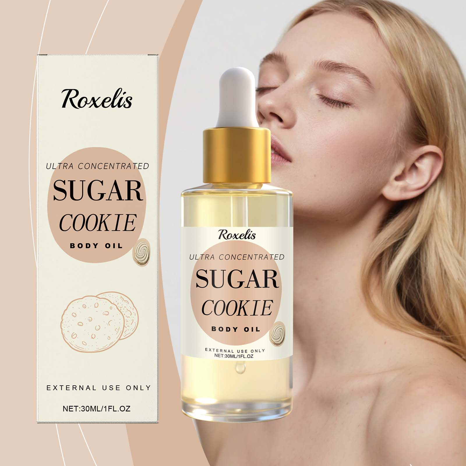Luxury Skin Care - زيت للجسم مرطب ومصلح للبشرة برائحة