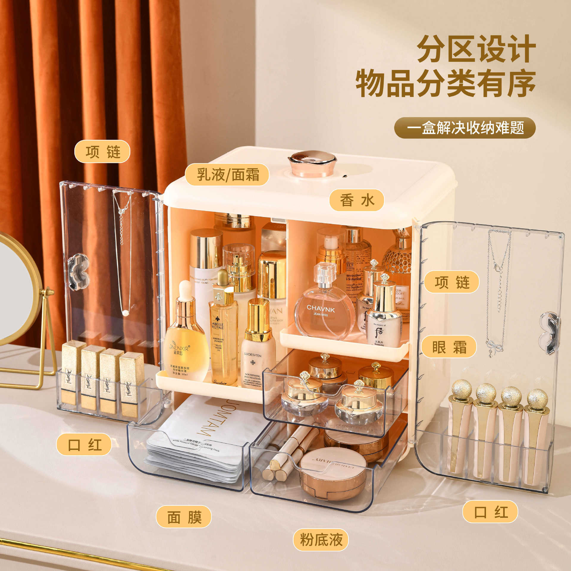 صندوق تخزين مستحضرات التجميل ا - مراجعة Luxury Skincare Box وسعره