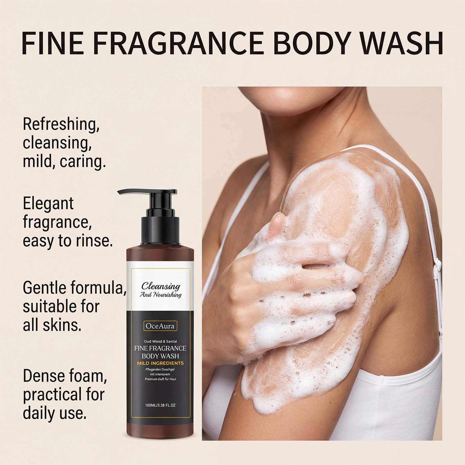 غسول جسم فاخر معطر ومرطب برائح - مراجعة Luxury Skincare Aesthetic وسعره
