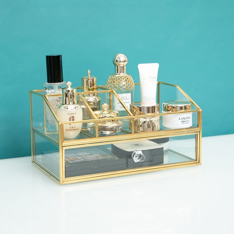 صندوق تخزين زجاجي فاخر بتصميم  - مراجعة Luxury Skincare Box وسعره