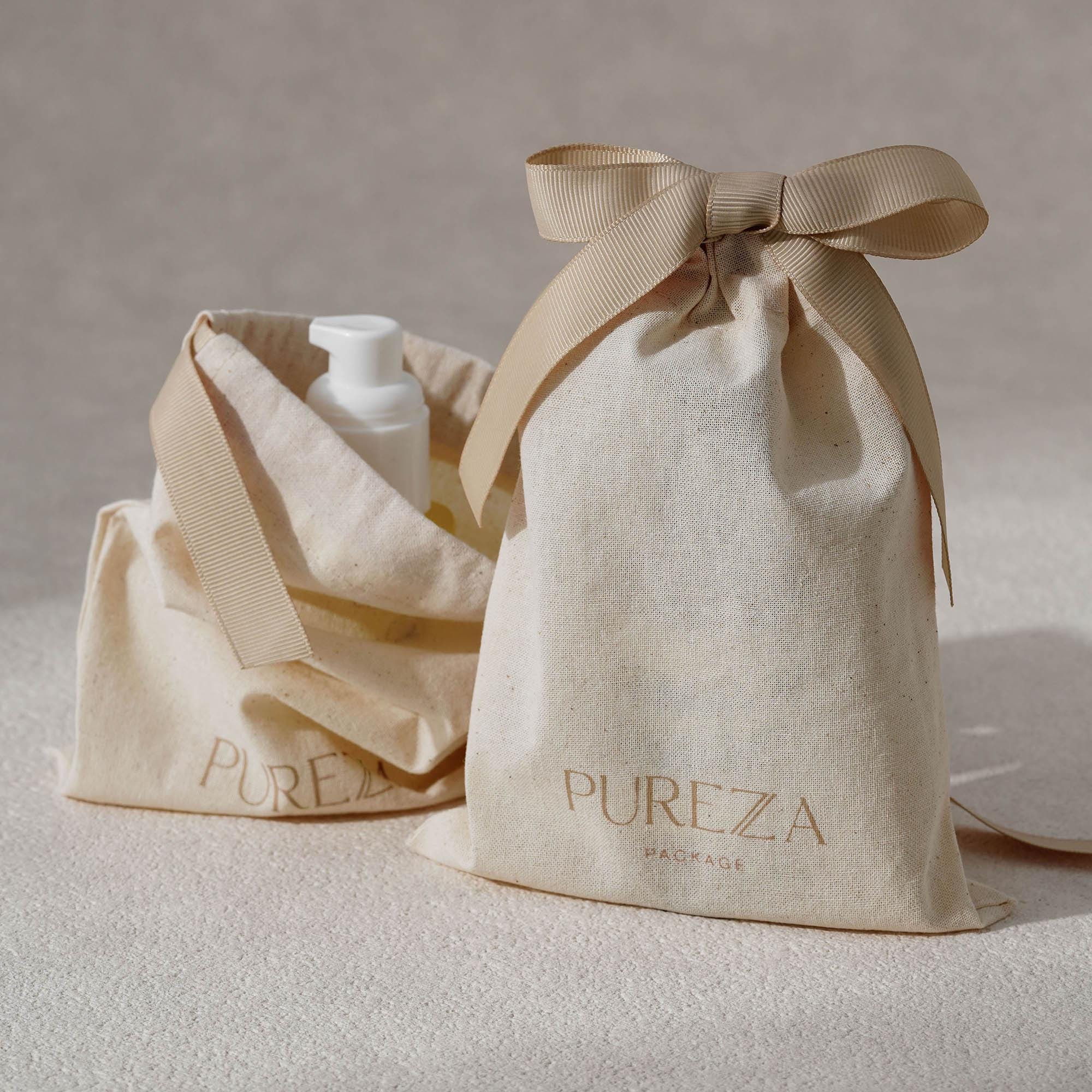 حقيبة قطنية طبيعية قابلة للتخص - مراجعة Luxury Skincare Gifts وسعره