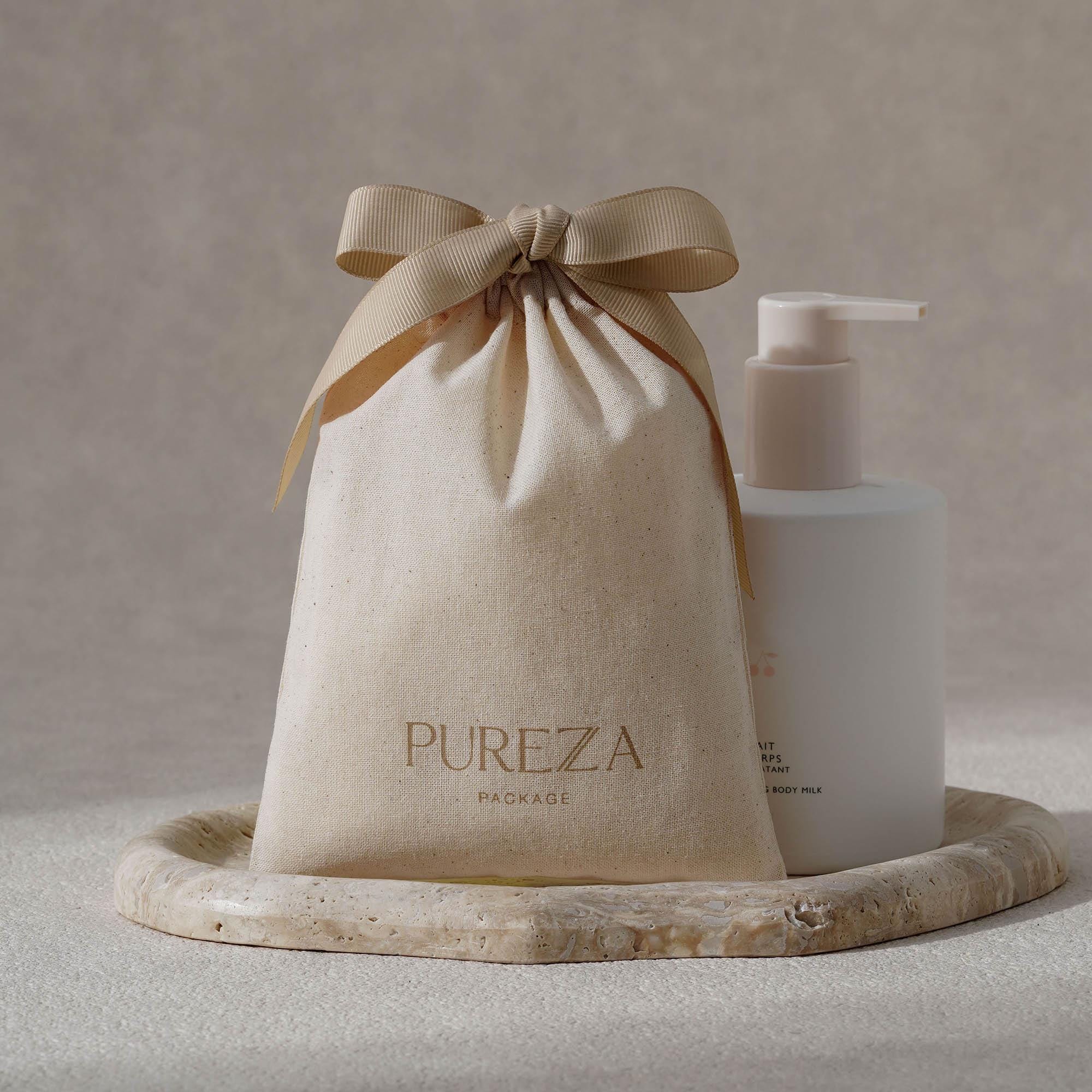 حقيبة قطنية طبيعية قابلة للتخص - مراجعة Luxury Skincare Gifts وسعره